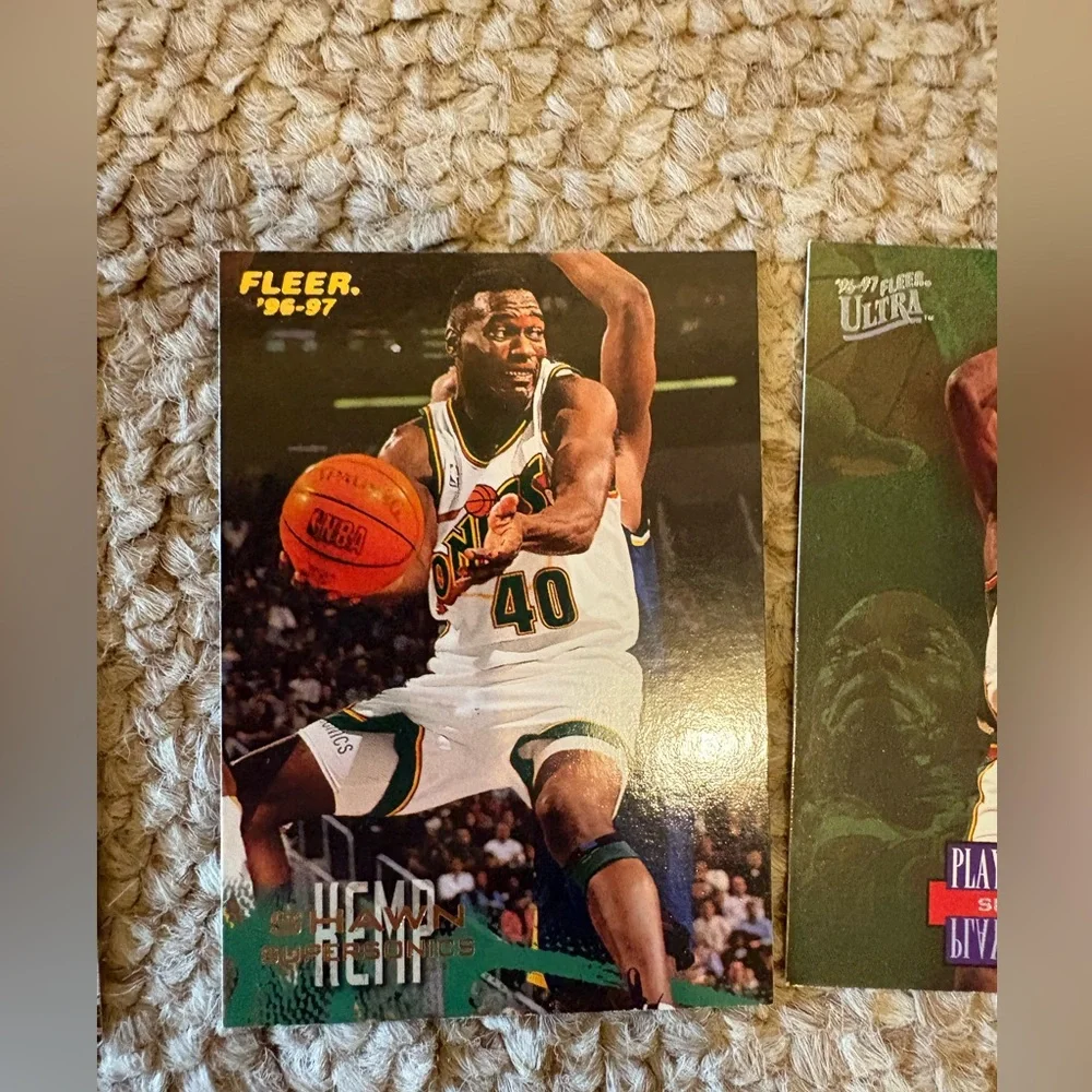 6 Seattle Supersonics Trading Cards-Rare cards Gary Payton and Shawn Kemp - Picture 8 of 14